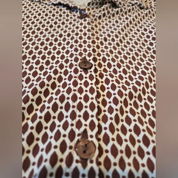 Abercrombie Geometric Collared Blouse - Picture 4 of 9